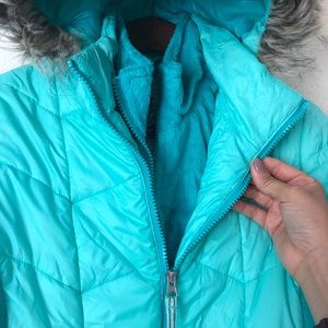 Free Country Puffer Winter Jacket Mint Green L